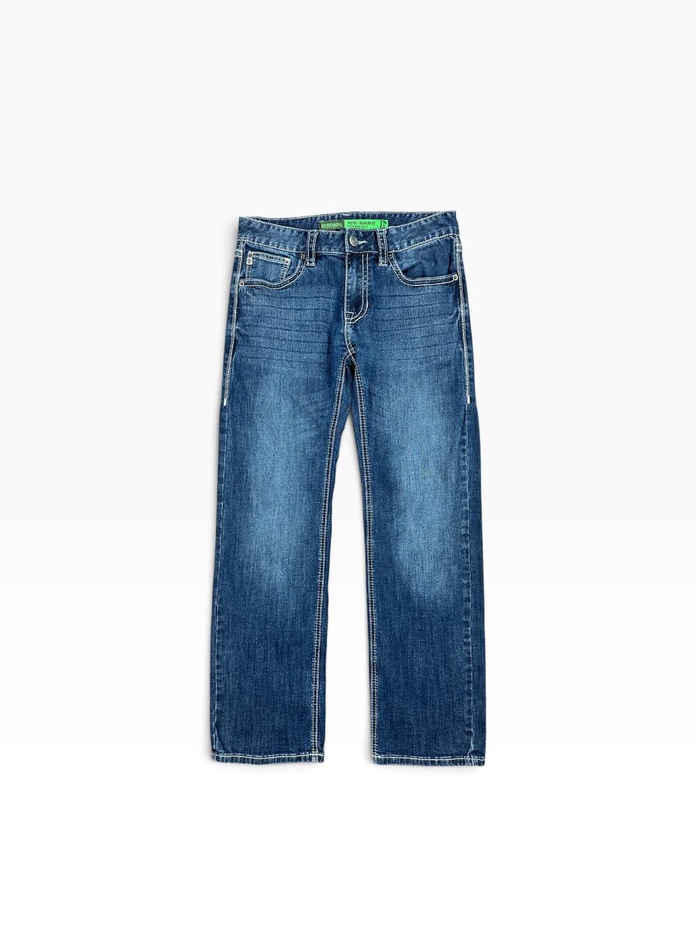 Rock & Roll Denim Pistol Reflex Regular Straight Bootcut Jeans Blue — Size 30x32